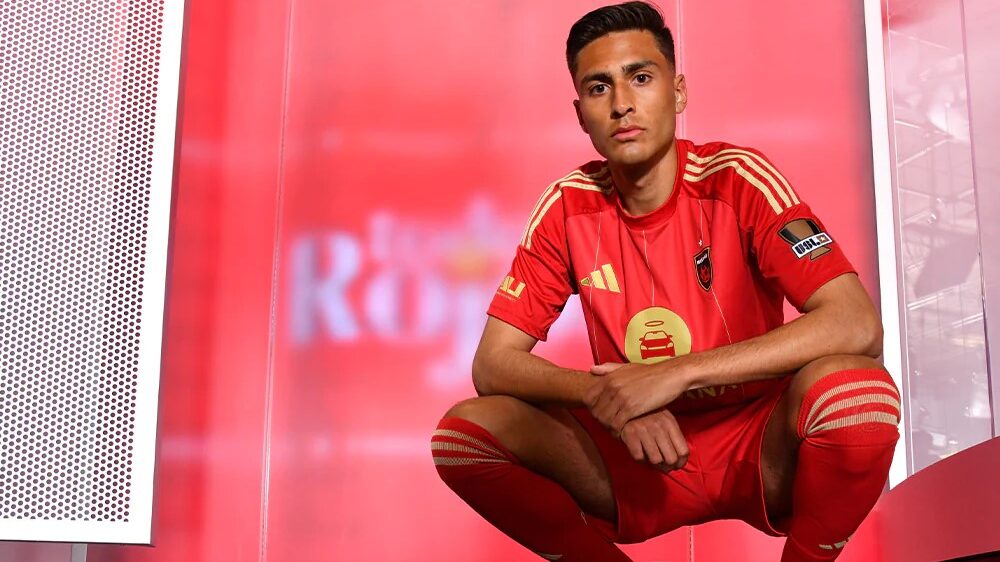 The all-new 2024 Phoenix Rising "Todos Rojos" home kit. (Image via Phoenix Rising FC)...