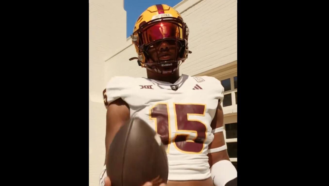 Arizona State football's uniform for a visit to Texas State...