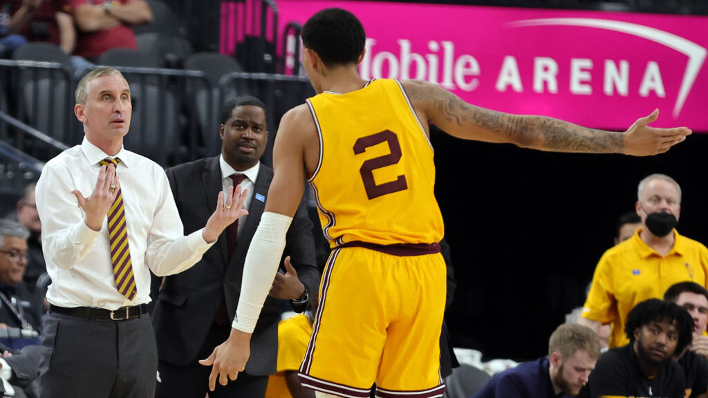 Arizona State head coach Bobby Hurley and assistant Jermaine Kimbrough...