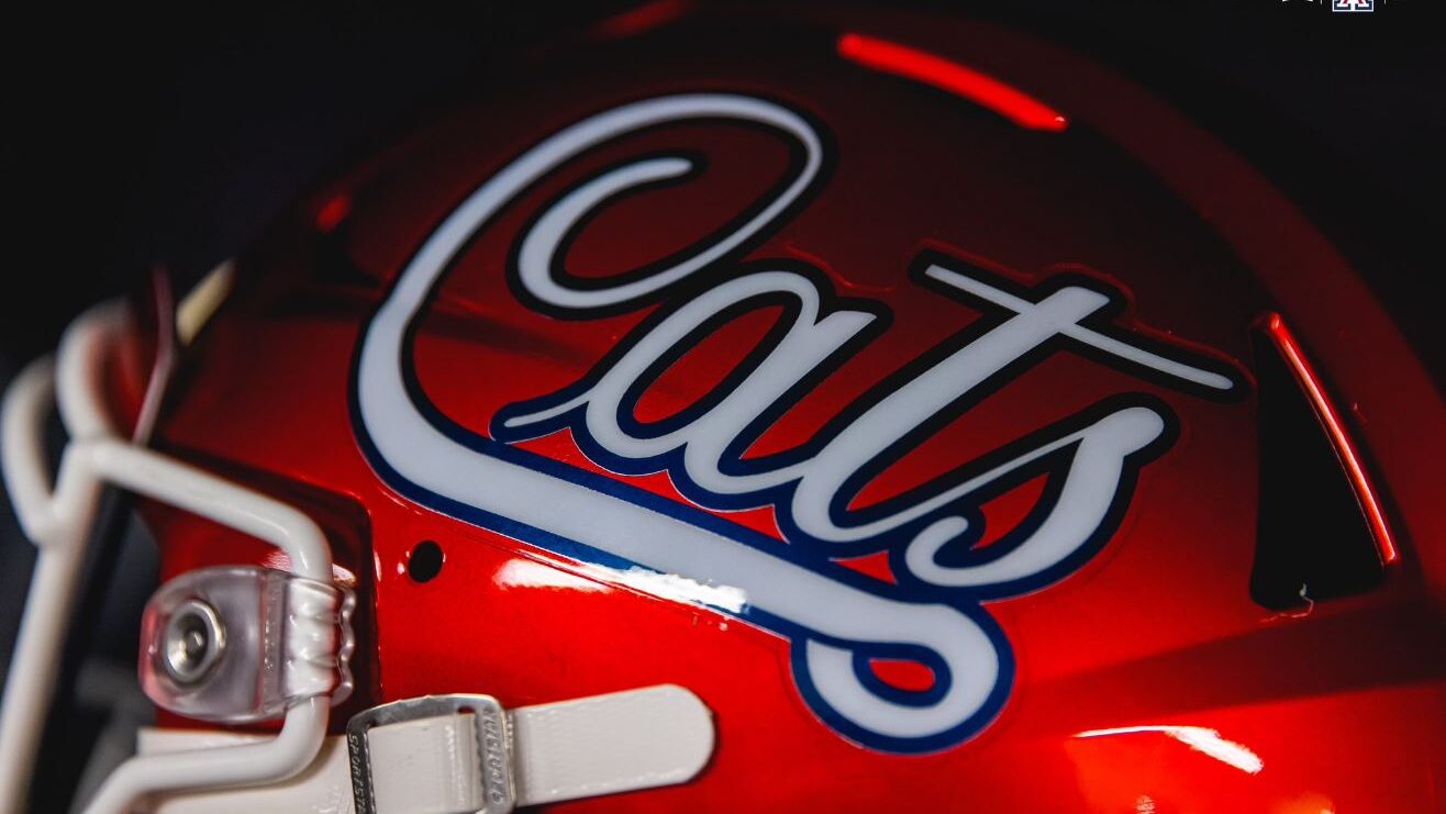 Arizona Wildcats football will wear 'Cats' alternate helmets against Kansas State...