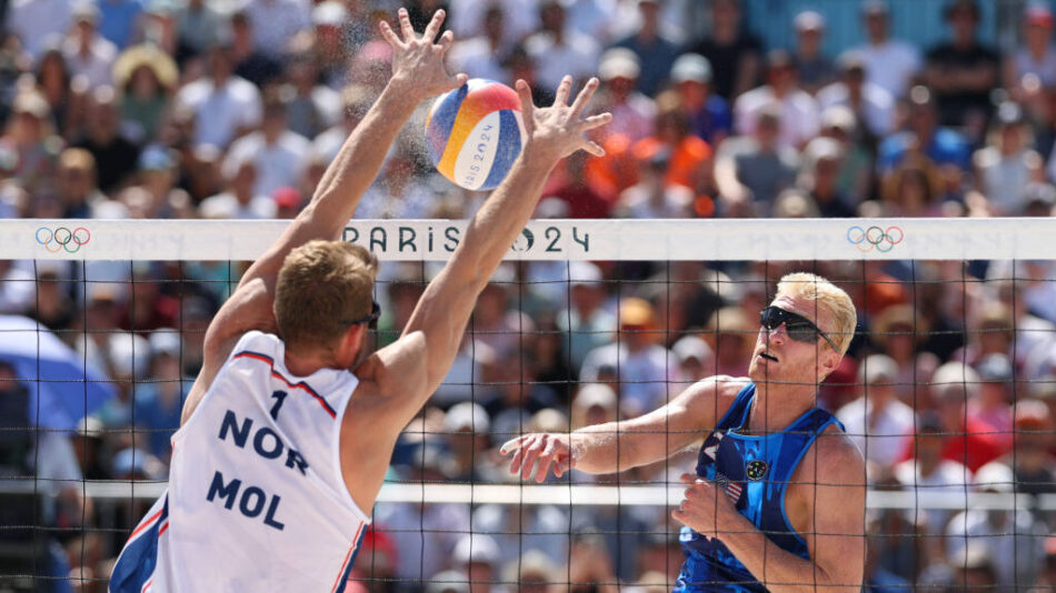 USA beach volleyball player Chase Budinger...