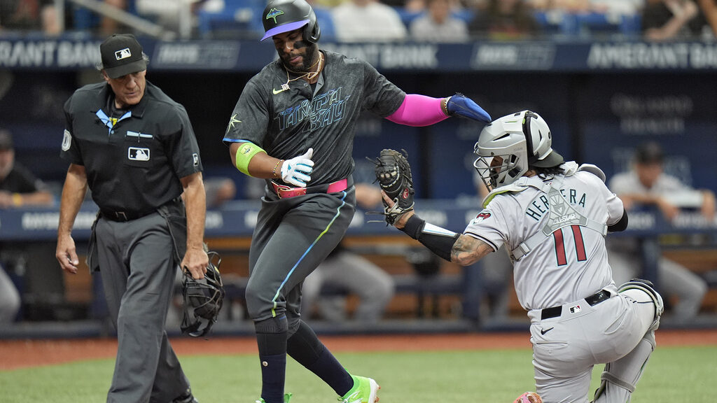 Arizona Diamondbacks catcher Jose Herrera...