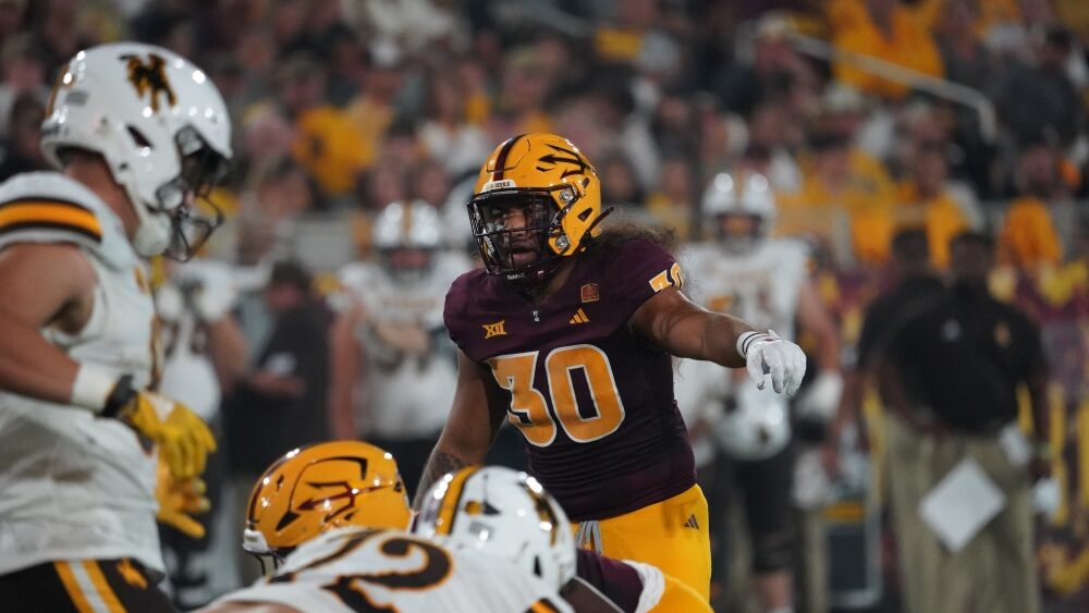 Arizona State's Zyrus Fiaseu returns pick-6 on second play of season vs. Wyoming