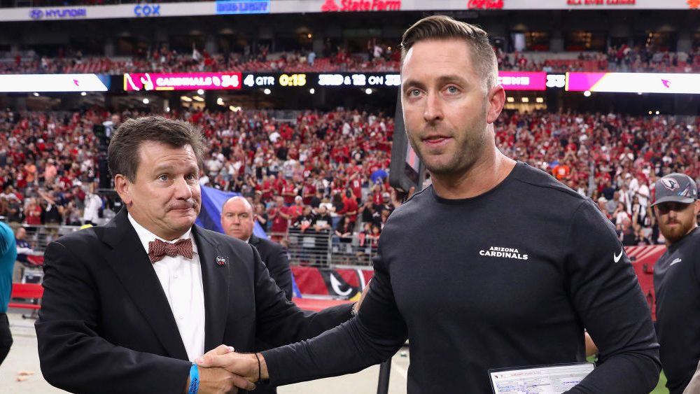 Report: Cardinals coach Kingsbury, owner Bidwill to talk future Monday afternoon