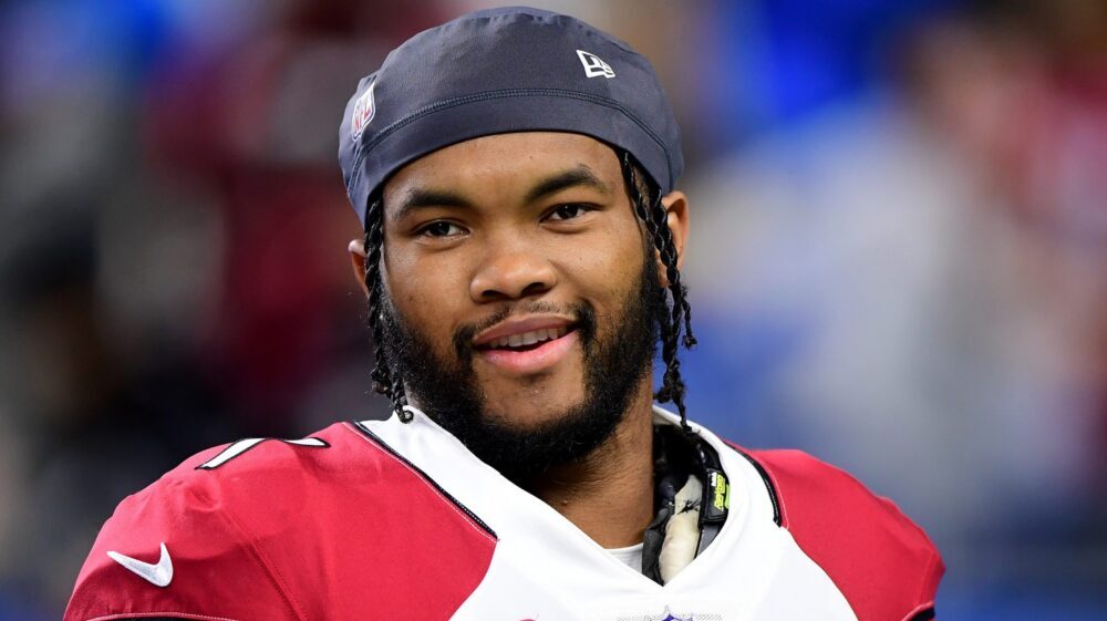 Kyler Murray smiles...