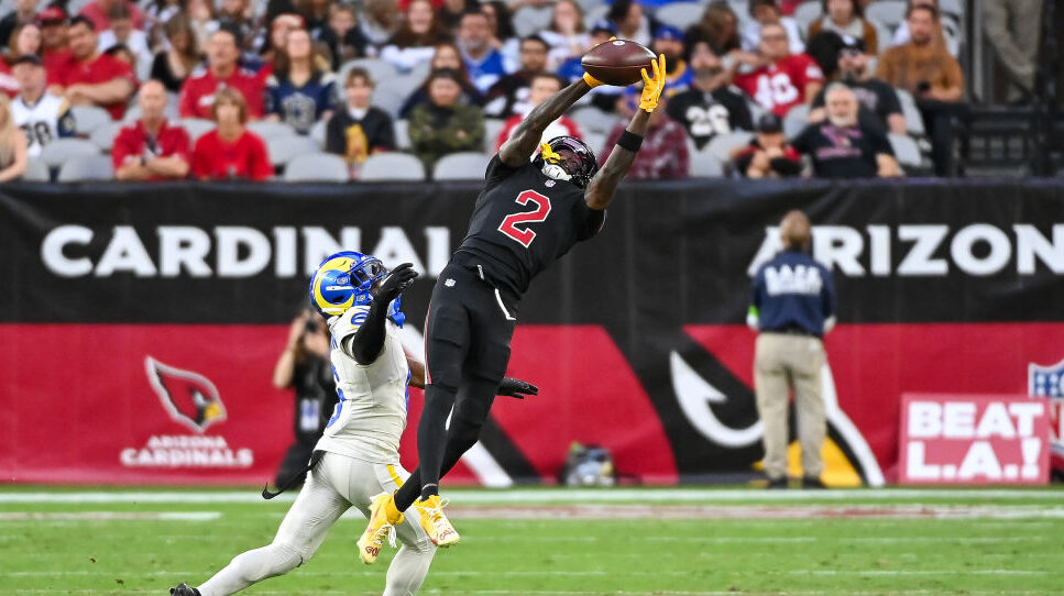 Hollywood Brown makes a catch...