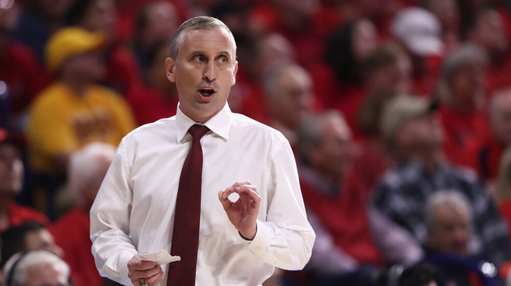 Bobby Hurley looks on during an ASU-Arizona basketball game. Arizona State will play its first Big ...