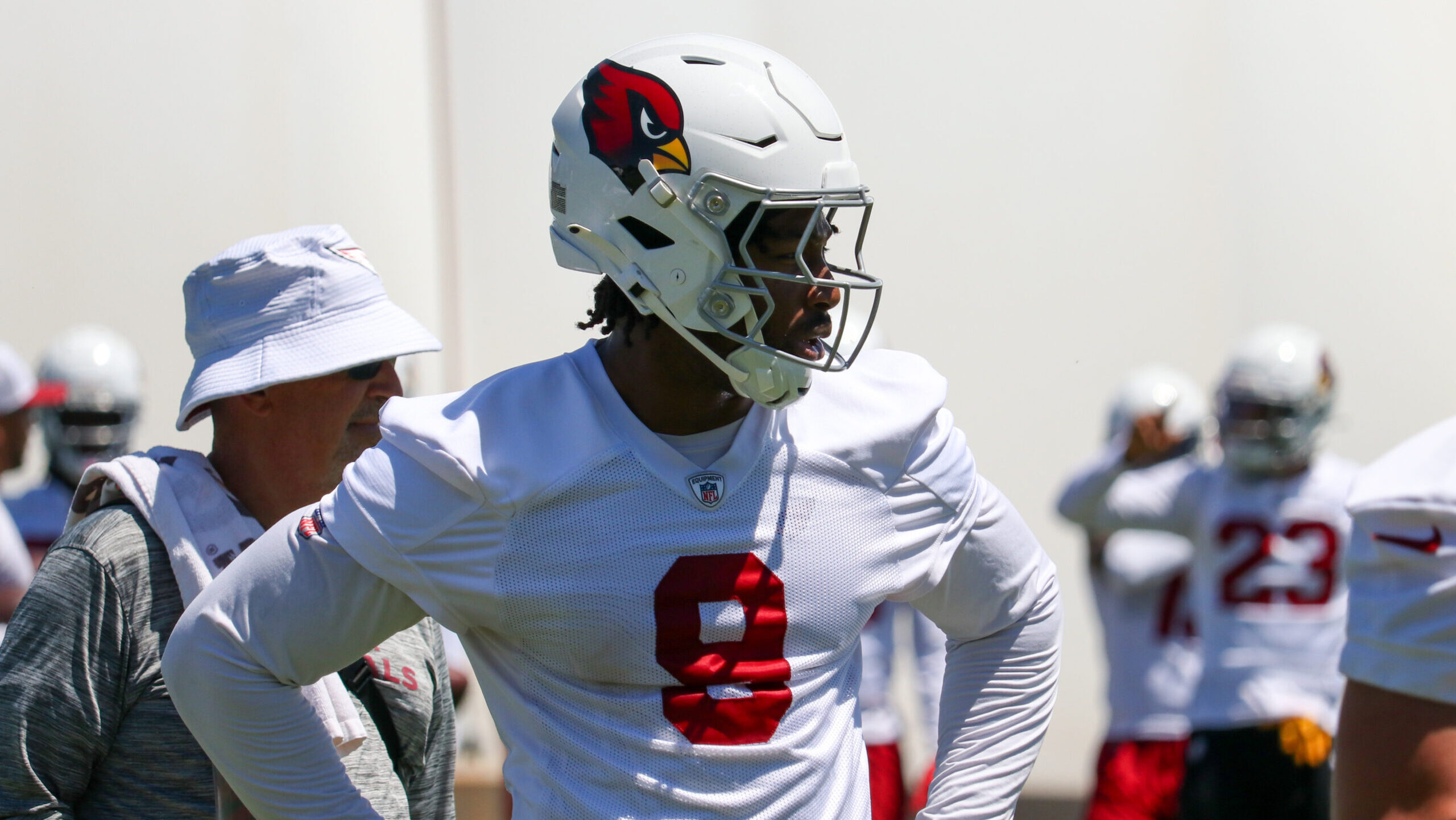 Cardinals' BJ Ojulari comfortable after jersey number switch with Marvin Harrison Jr.