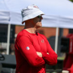 Arizona Cardinals GM Monti Ossenfort looks on during Week 1 practice on Thursday, Sept. 5, 2024, in Tempe. (Tyler Drake/Arizona Sports)