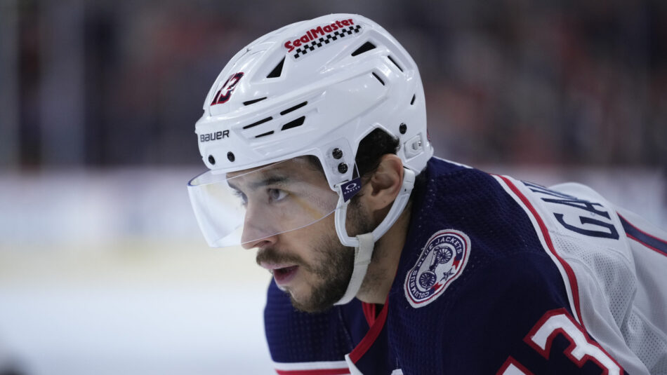 Columbus Blue Jackets' Johnny Gaudreau...