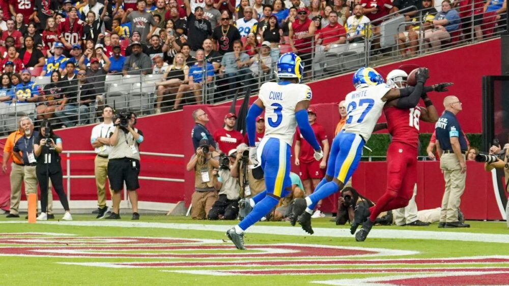 Marvin Harrison Jr. records 2 touchdowns, 130 yards in 1st quarter vs. Rams