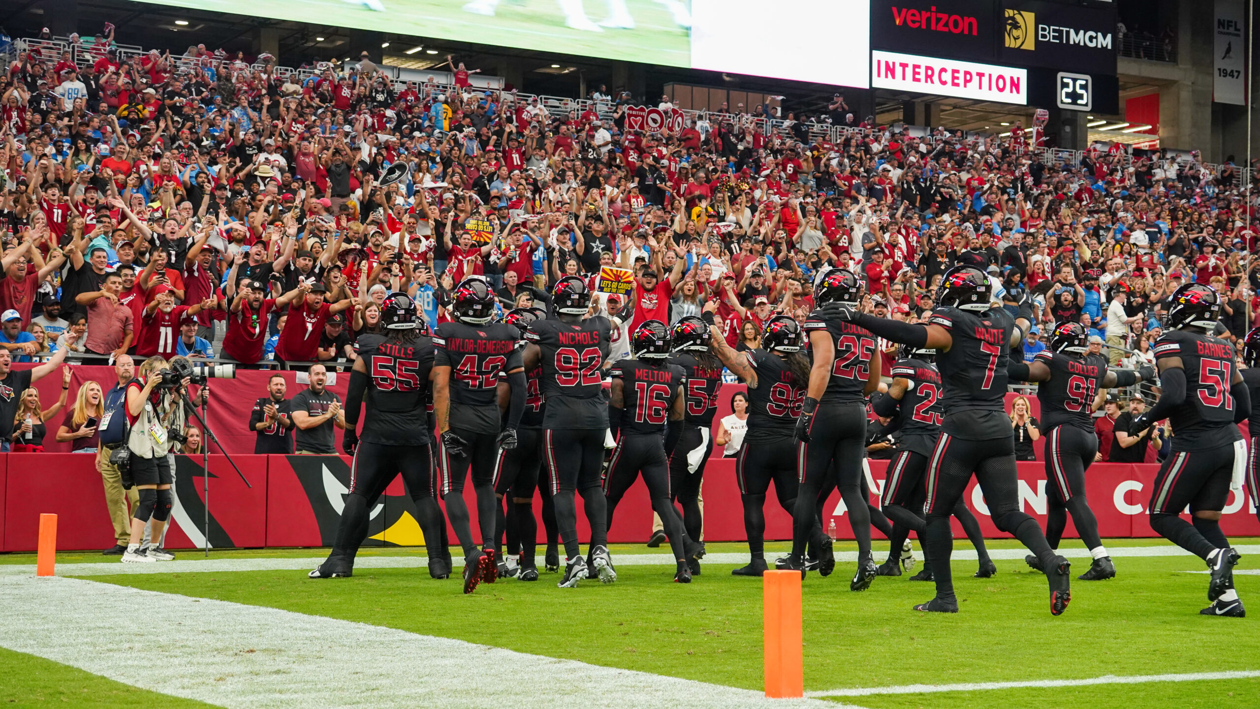 The Cardinals' defense gave more reasons for optimism in a Week 3 loss to the Lions than the offens...