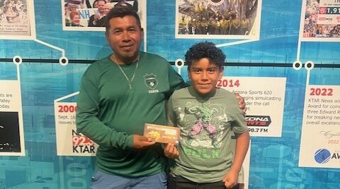 Refugio "Coach Kuko" Juarez at the Arizona Sports studios....