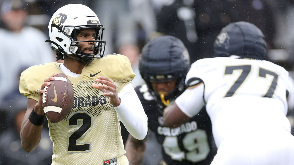 Colorado football quarterback Shadeur Sanders...