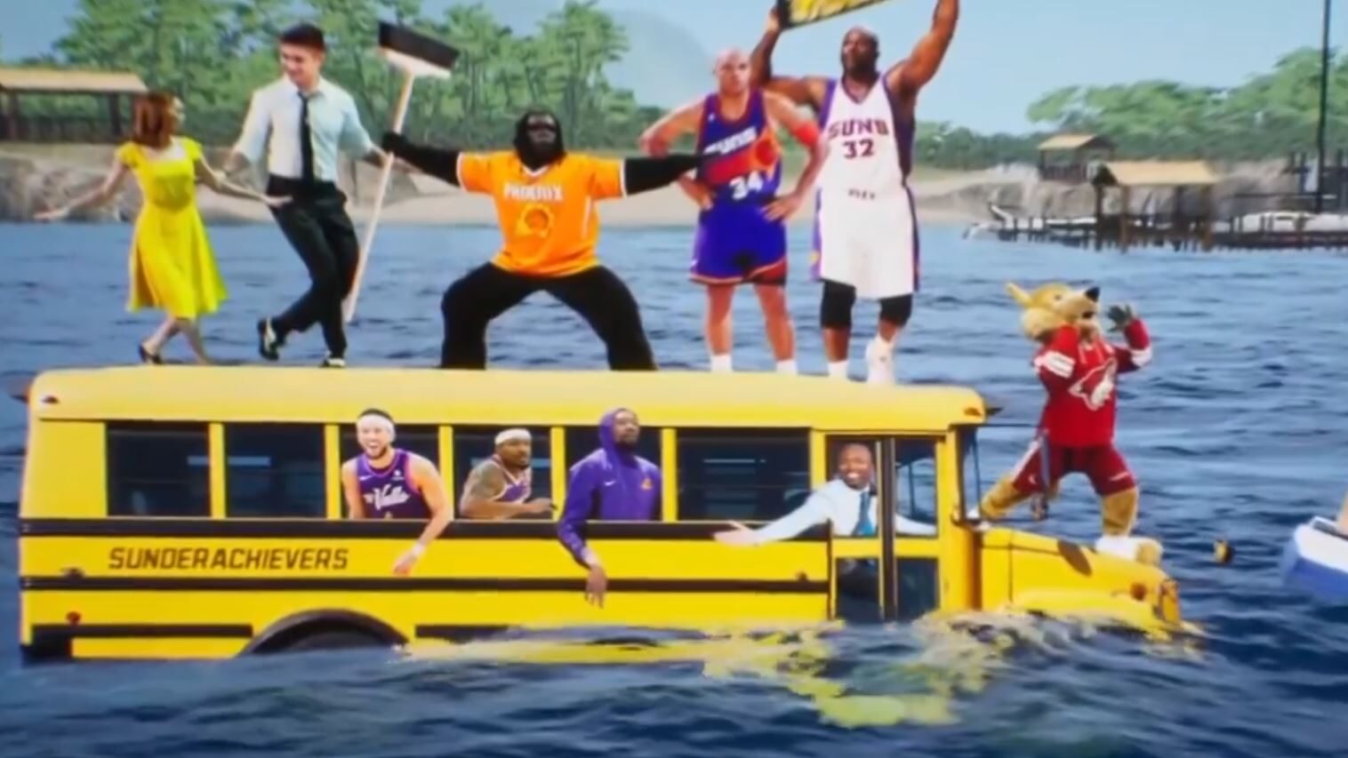 Suns' super depressing Gone Fishin' segment includes Emma Stone, Coyotes