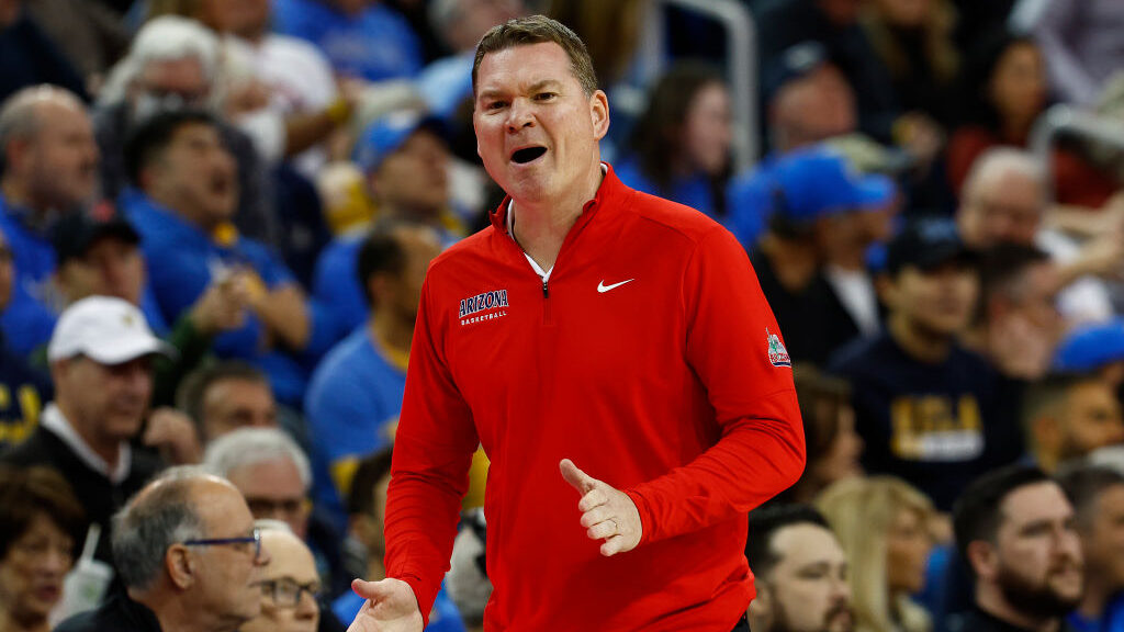 Arizona basketball coach Tommy Lloyd...